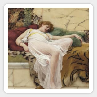 A Siesta by John William Godward, 1895 Sticker